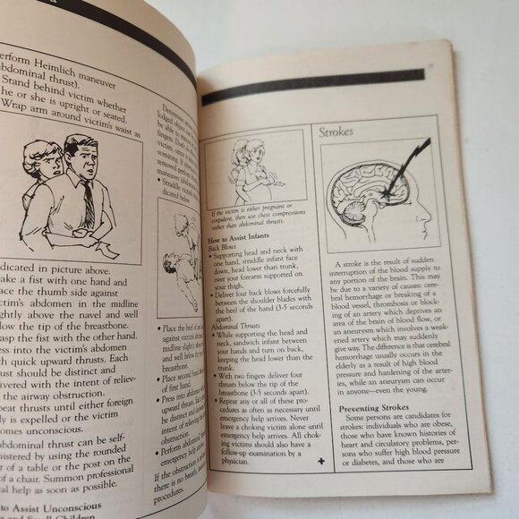 Vintage Miami Valley Hospital Home Emergency Guide Book 1980's - Picture 6 of 8